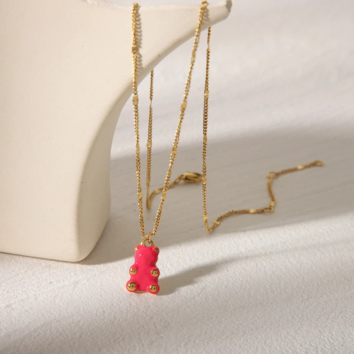 Colgante Teddy Pink